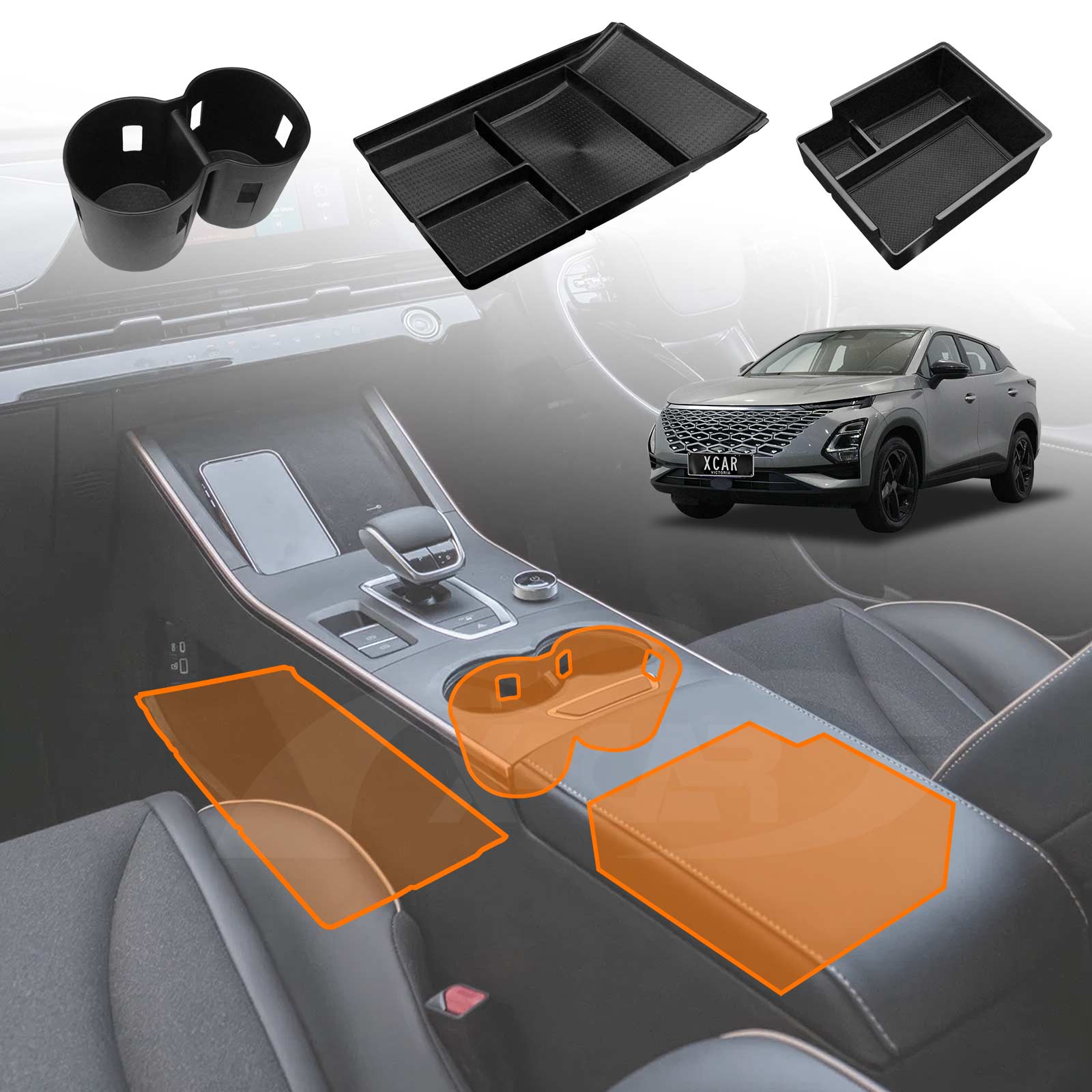 Omoda Centre Console Armrest Organiser