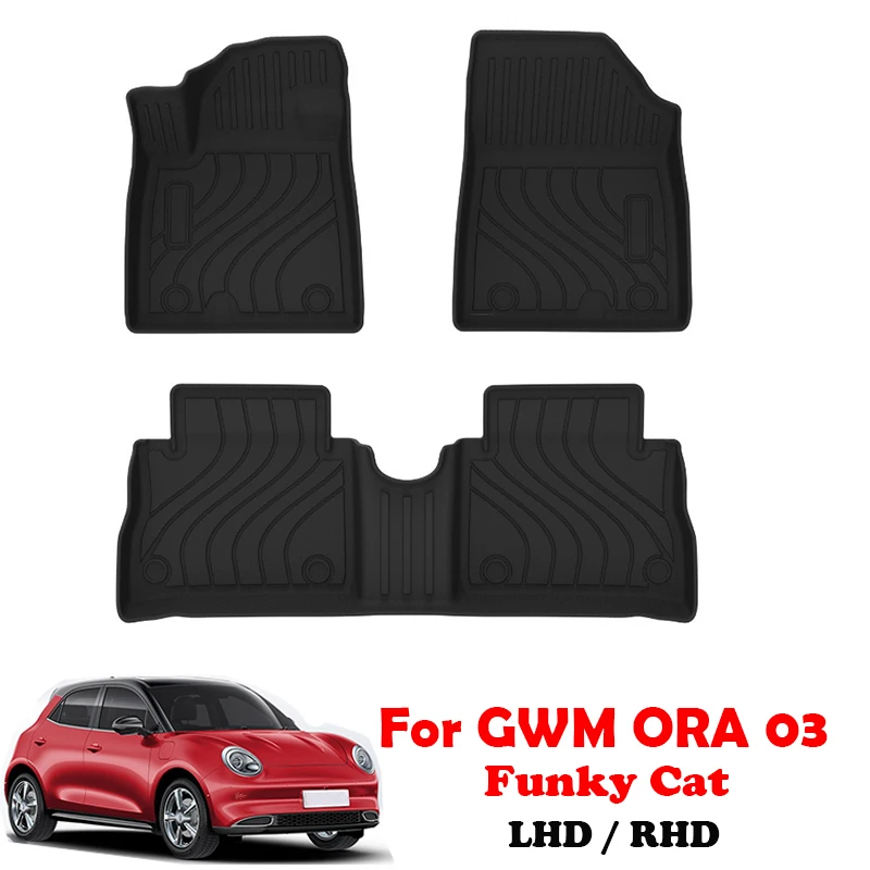 GWM Ora 03 (Funky Cat) Tailored Floor Mats & Boot Mat Set (RHD)