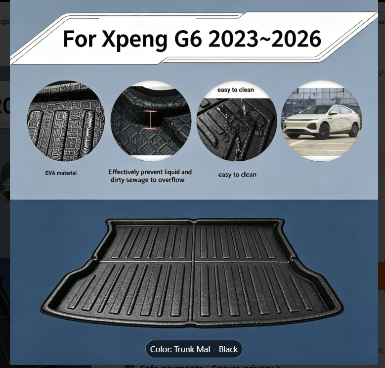 Xpeng G6 Tailored Boot Liner (EVA, 2023-2026)